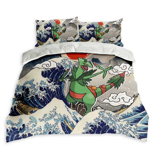 Sceptile Bedding Set Kanagawa Great Wave Edition