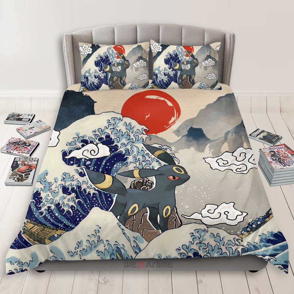 Umbreon Bedding Set Kanagawa Great Wave Edition