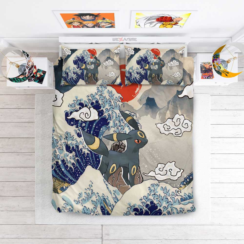 Umbreon Bedding Set Kanagawa Great Wave Edition