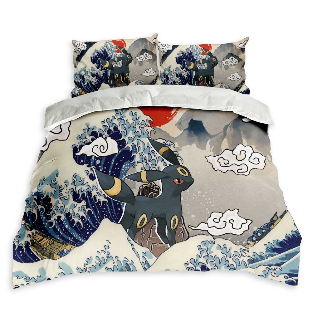 Umbreon Bedding Set Kanagawa Great Wave Edition