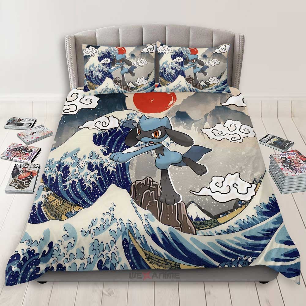 Riolu Bedding Set Kanagawa Great Wave Edition
