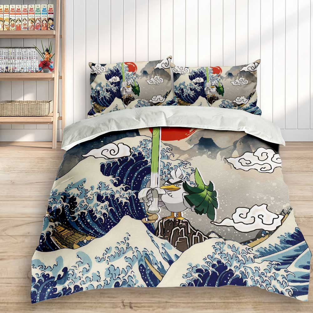 Sirfetch'd Bedding Set Kanagawa Great Wave Edition