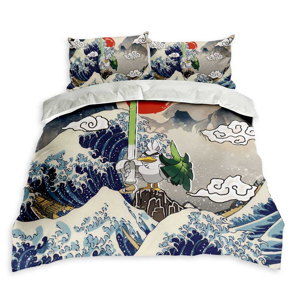 Sirfetch'd Bedding Set Kanagawa Great Wave Edition