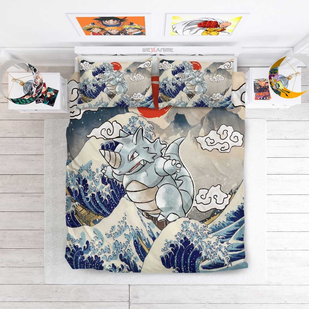 Rhydon Bedding Set Kanagawa Great Wave Edition