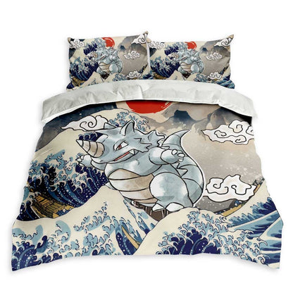 Rhydon Bedding Set Kanagawa Great Wave Edition