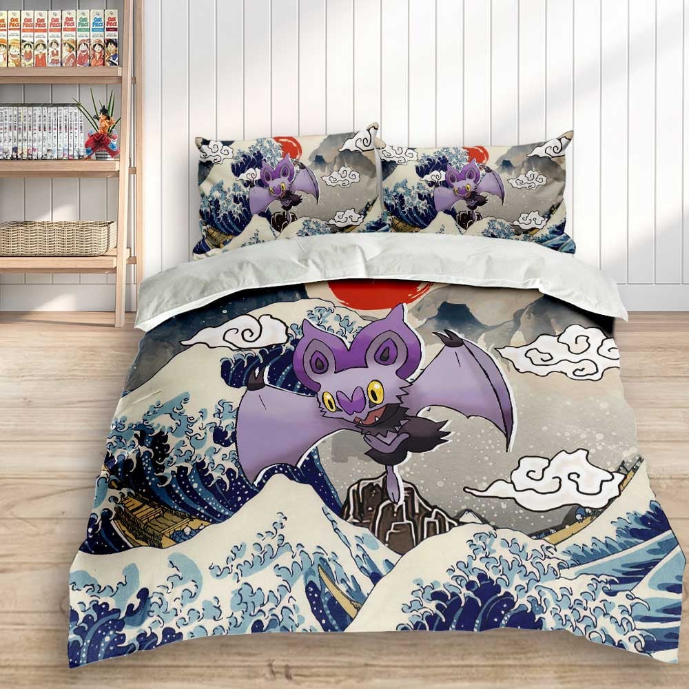 Noibat Bedding Set Kanagawa Great Wave Edition