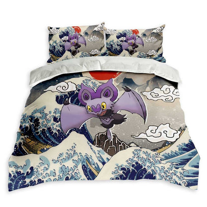 Noibat Bedding Set Kanagawa Great Wave Edition