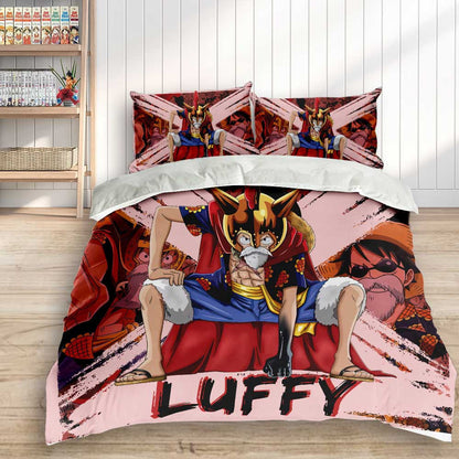 Monkey D. Luffy Dressrosa Arc Bedding Set Anime