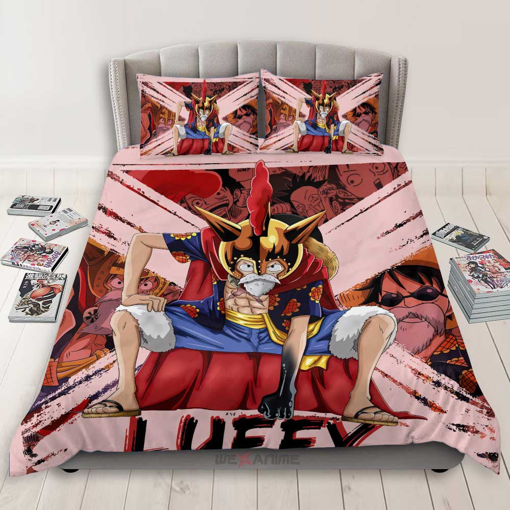Monkey D. Luffy Dressrosa Arc Bedding Set Anime