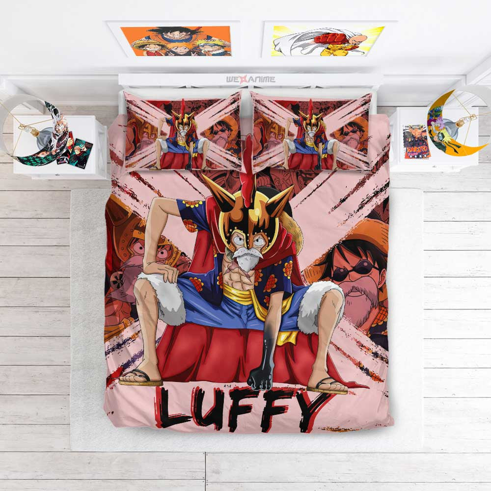 Monkey D. Luffy Dressrosa Arc Bedding Set Anime