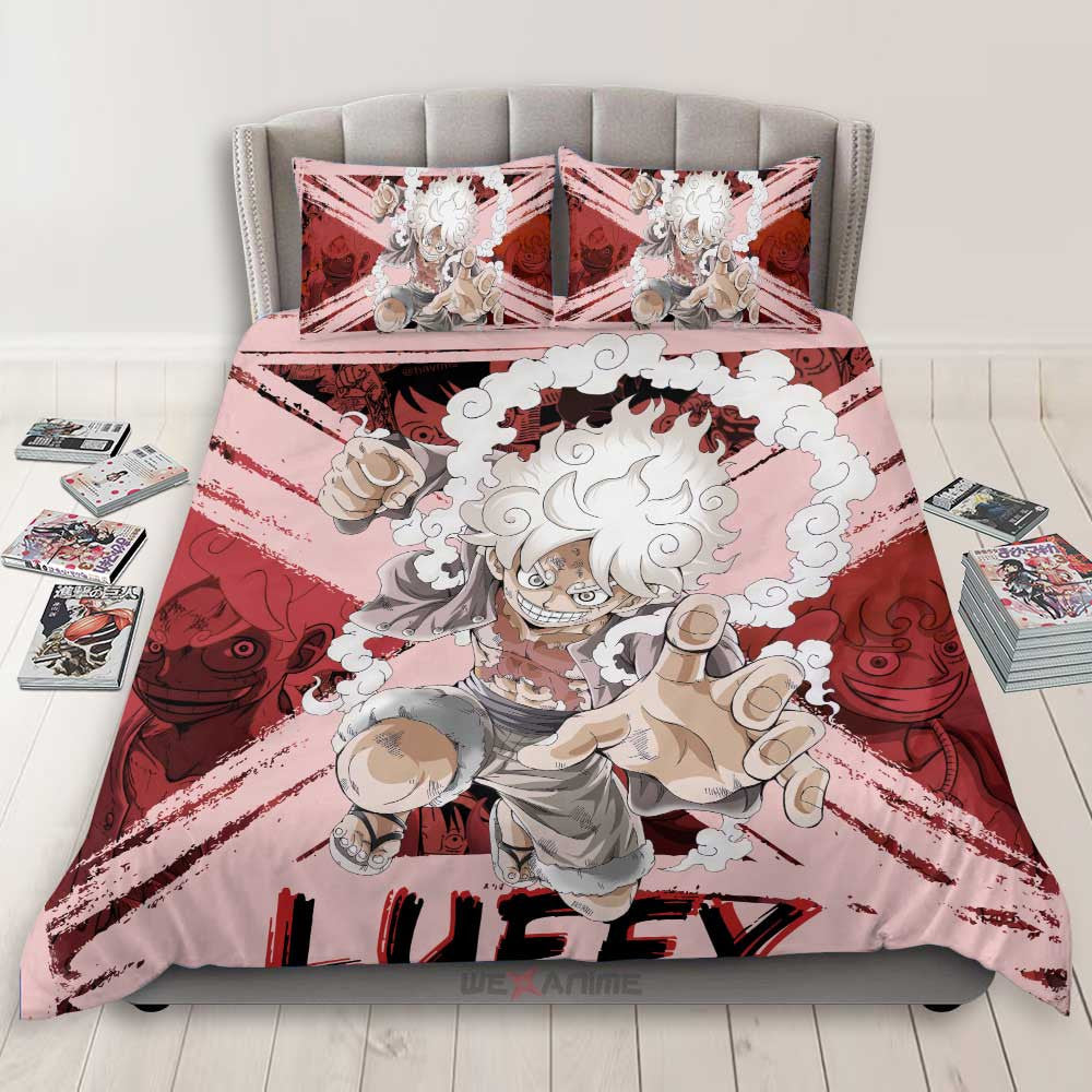 Monkey D. Luffy Gear 5 Bedding Set Anime For Fans