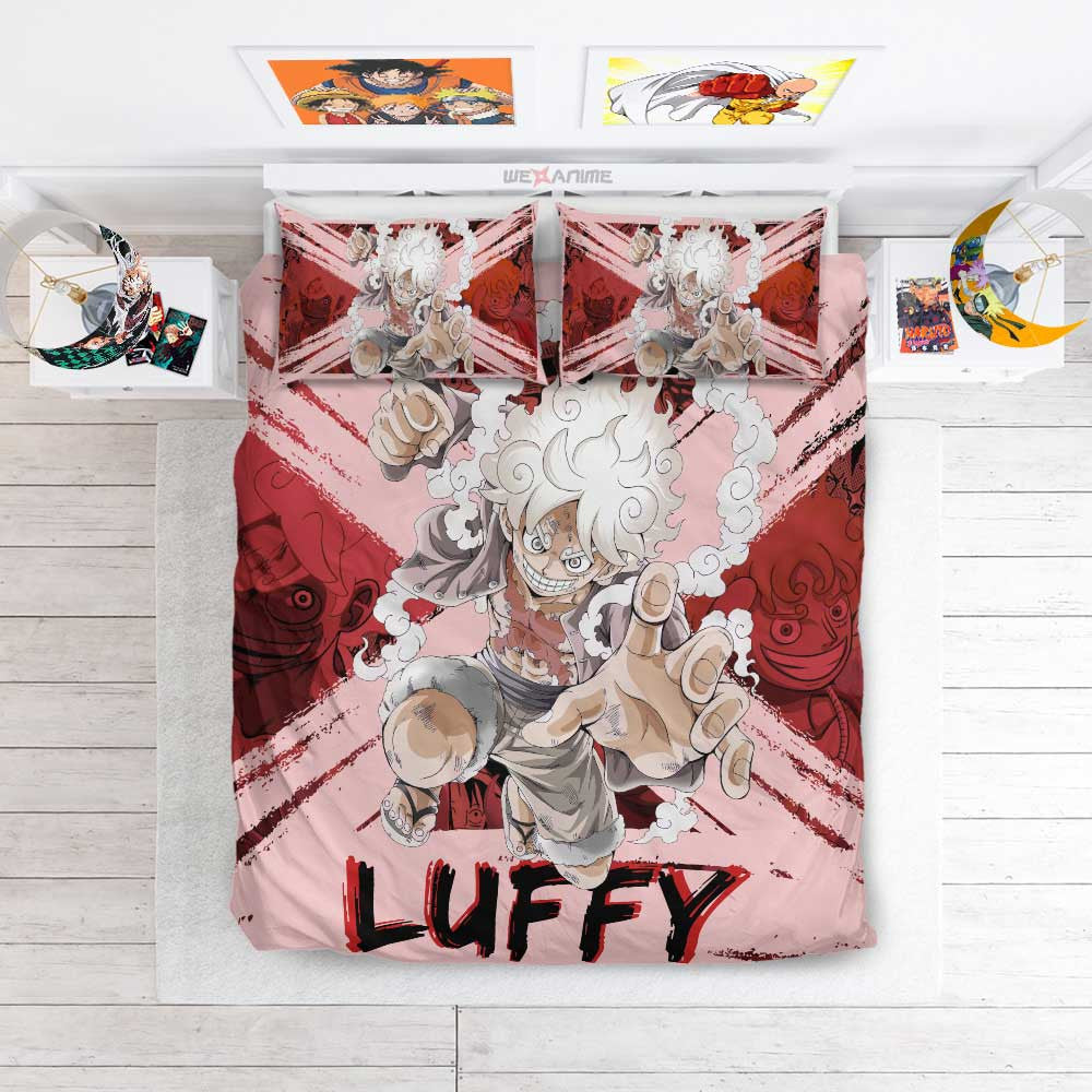 Monkey D. Luffy Gear 5 Bedding Set Anime For Fans