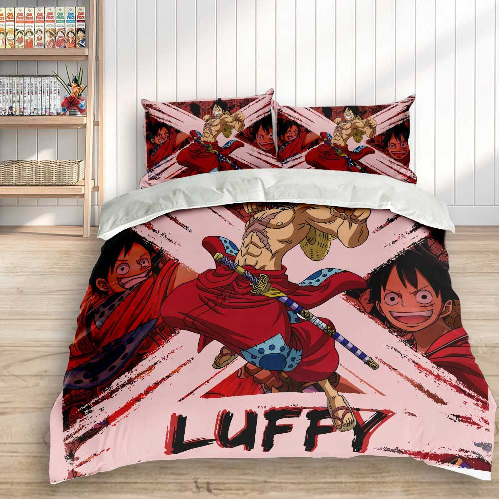 Monkey D. Luffy Wano Arc Bedding Set Anime