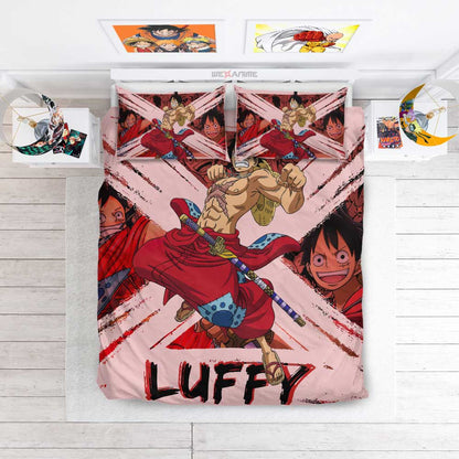 Monkey D. Luffy Wano Arc Bedding Set Anime