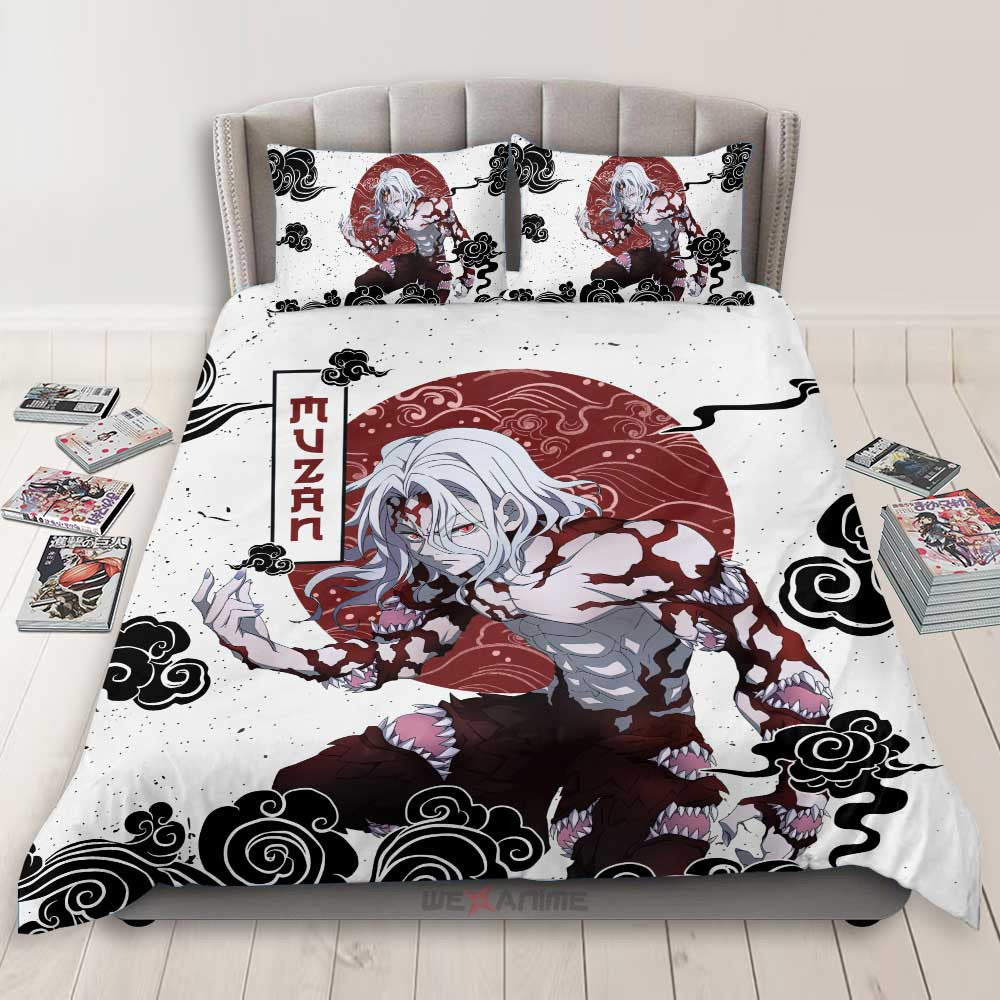 Muzan Kibutsuji Bedding Set Anime