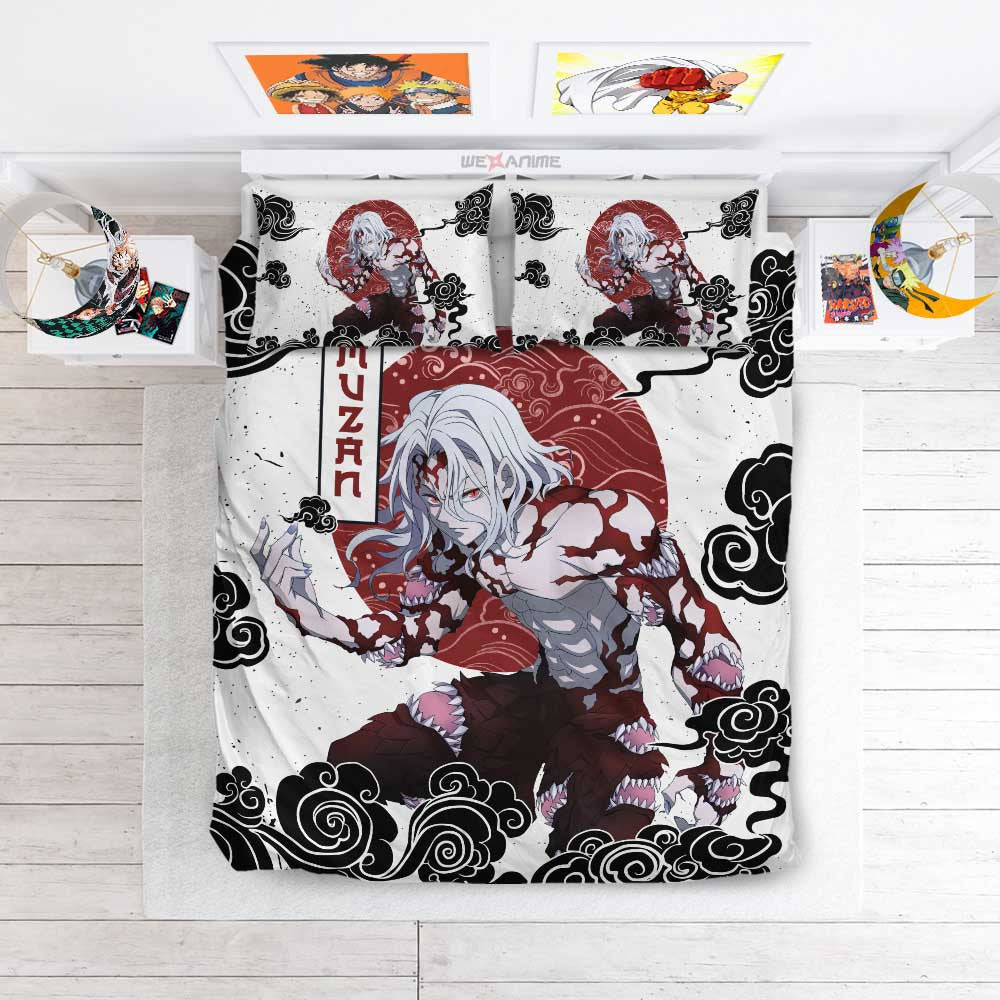 Muzan Kibutsuji Bedding Set Anime