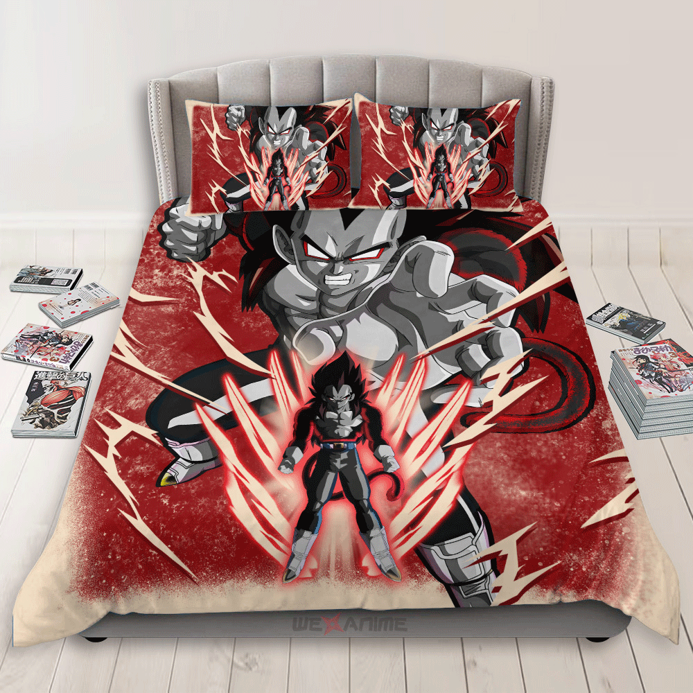 Vegeta Super Saiyan 4 Bedding Set Anime Custom