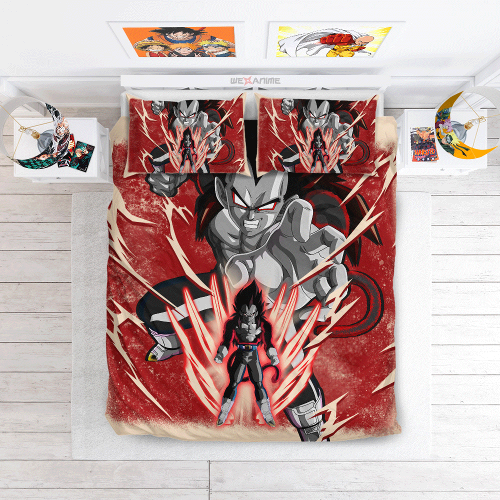 Vegeta Super Saiyan 4 Bedding Set Anime Custom