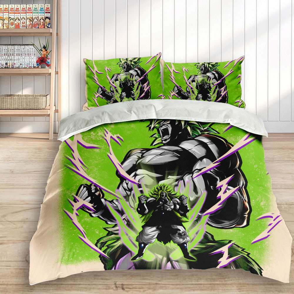 Broly Legendary Super Saiyan Bedding Set Anime Custom