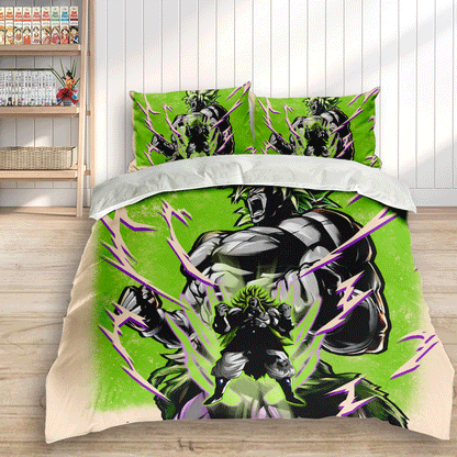 Broly Legendary Super Saiyan Bedding Set Anime Custom