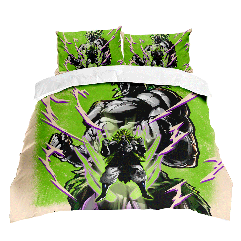 Broly Legendary Super Saiyan Bedding Set Anime Custom
