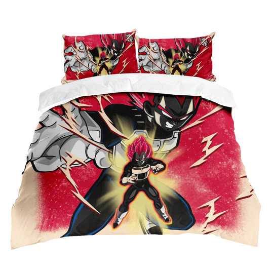 Vegeta Super Saiyan God Bedding Set Anime Custom