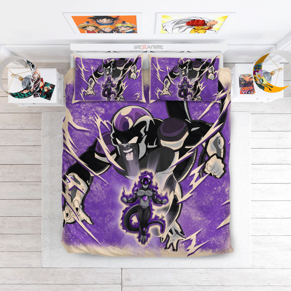 Black Frieza Bedding Set Anime Custom