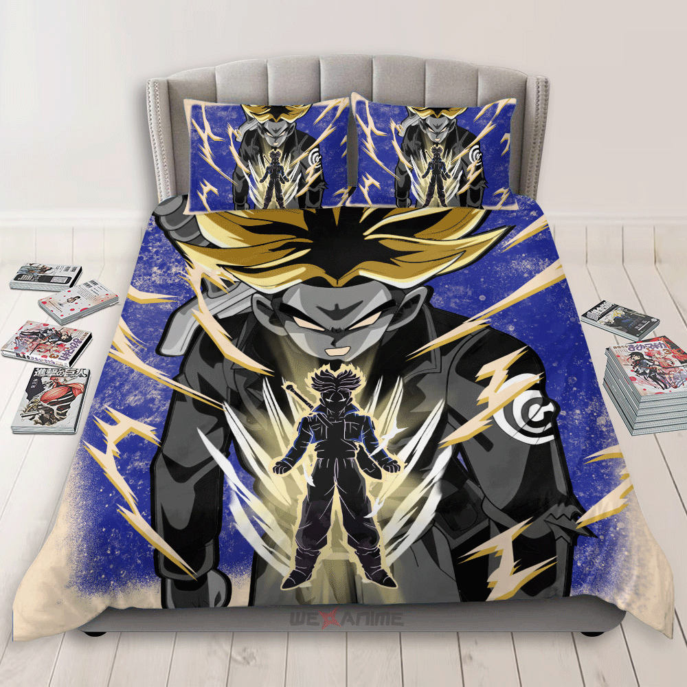 Future Trunks Super Saiyan 2 Bedding Set Anime Custom