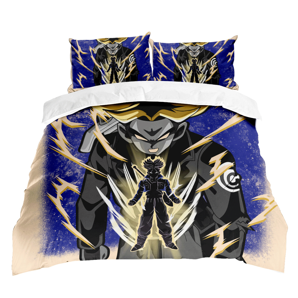 Future Trunks Super Saiyan 2 Bedding Set Anime Custom