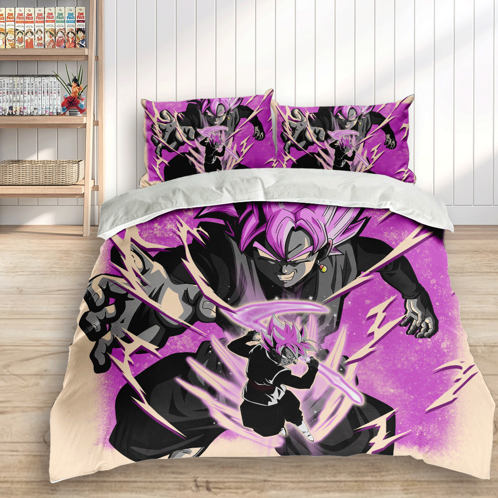 Goku Black Rose Bedding Set Anime Custom