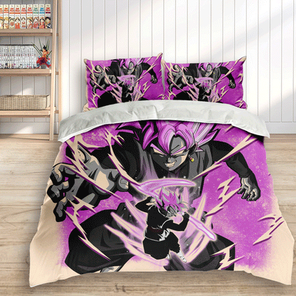 Goku Black Rose Bedding Set Anime Custom