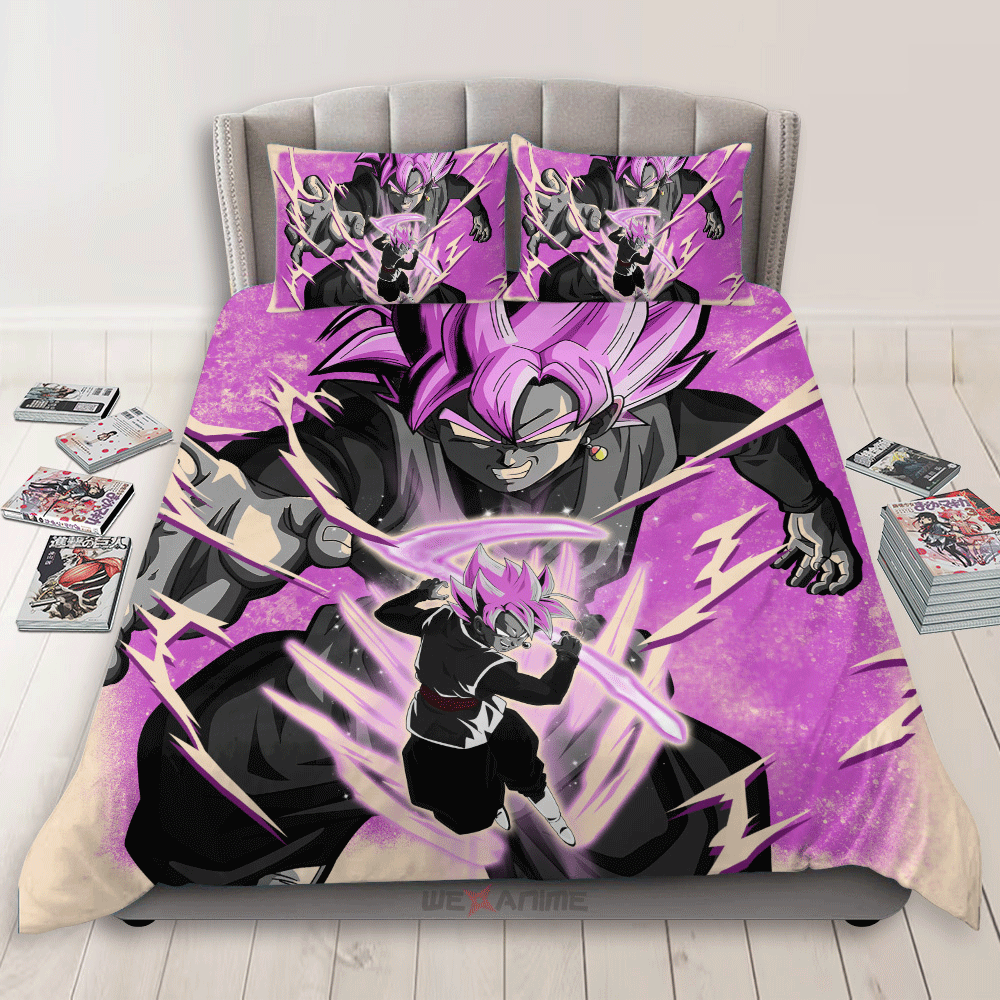 Goku Black Rose Bedding Set Anime Custom