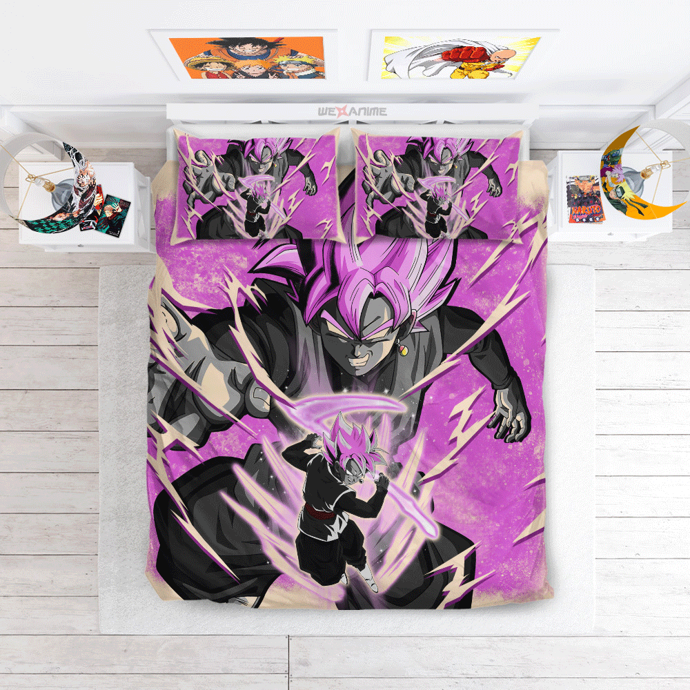 Goku Black Rose Bedding Set Anime Custom