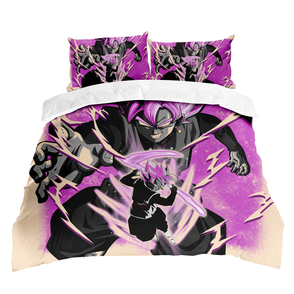 Goku Black Rose Bedding Set Anime Custom