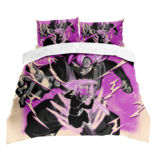 Goku Black Rose Bedding Set Anime Custom