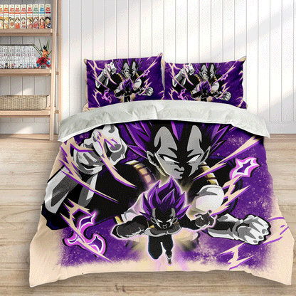 Vegeta Ultra Ego Bedding Set Anime Custom