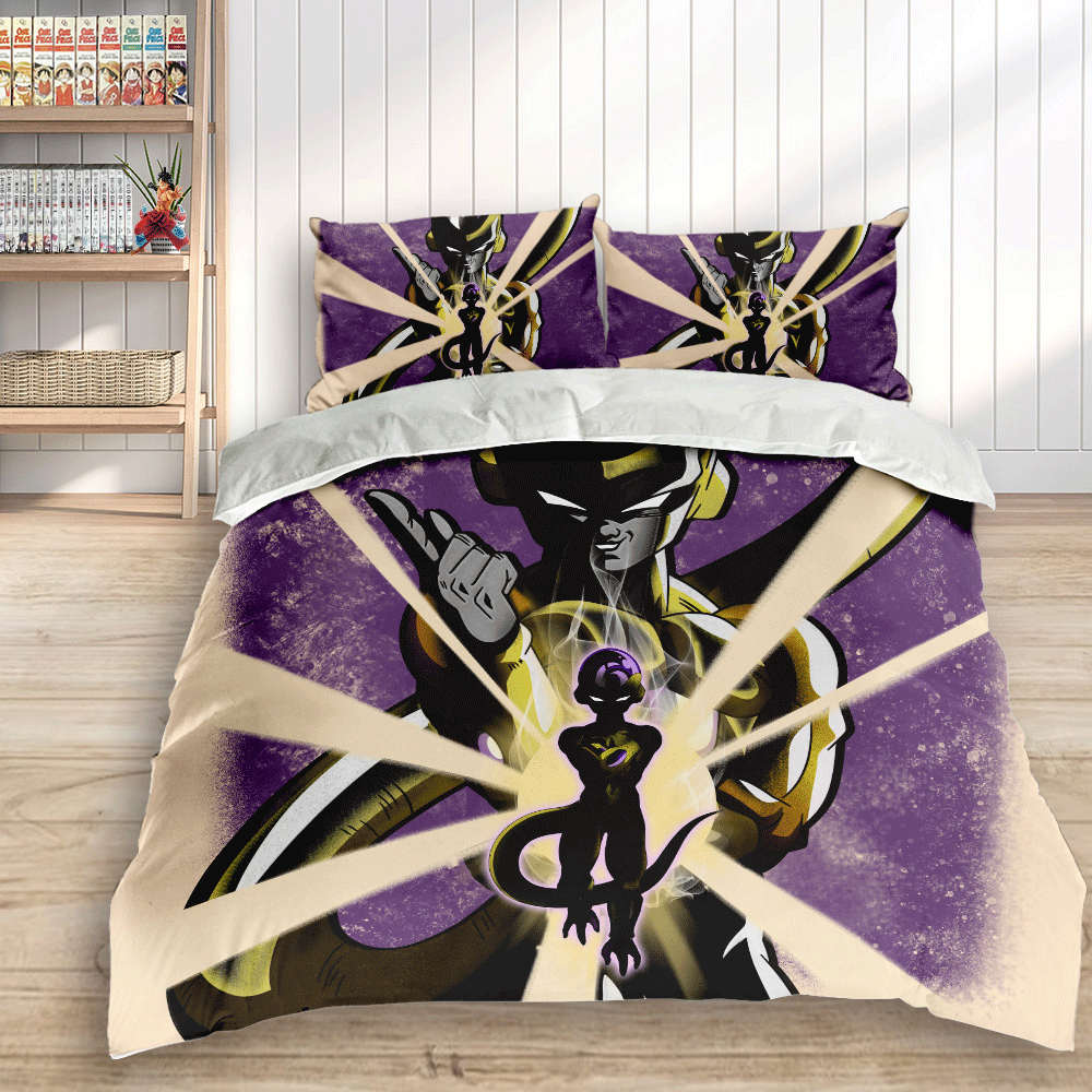 Golden Frieza Bedding Set Anime Custom