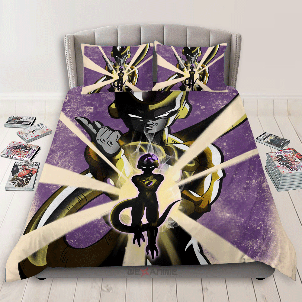 Golden Frieza Bedding Set Anime Custom