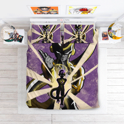 Golden Frieza Bedding Set Anime Custom