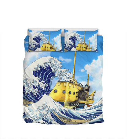 Kanagawa Great Wave Polar Tang Bedding Set Home Decor