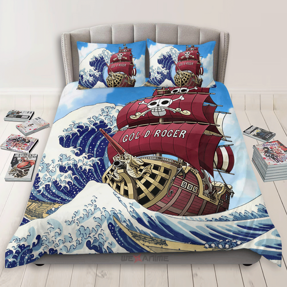 Kanagawa Great Wave Oro Jackson Bedding Set Home Decor