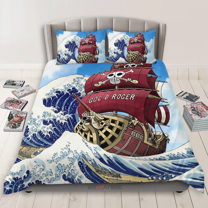 Kanagawa Great Wave Oro Jackson Bedding Set Home Decor