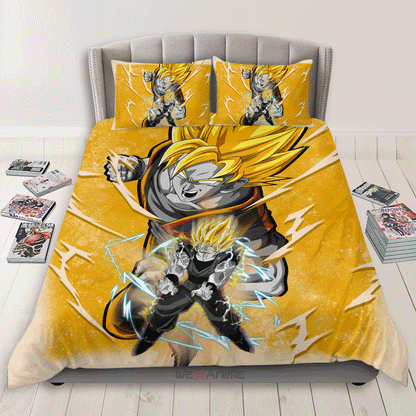 Goku Super Saiyan 2 Custom Bedding Set Home Decor