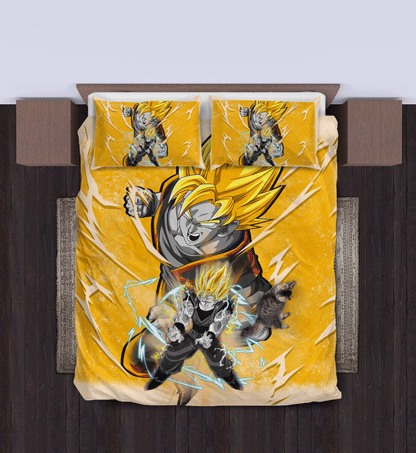 Goku Super Saiyan 2 Custom Bedding Set Home Decor