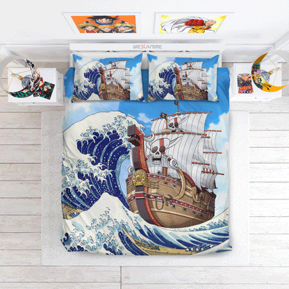 Kanagawa Great Wave Red Force Custom Bedding Set Home Decor