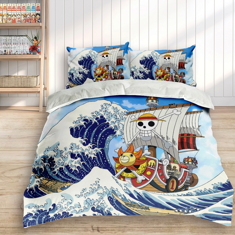 Thousand Sunny Kanagawa Great Wave Edition Bedding Set