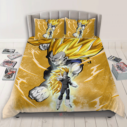 Vegeta Super Saiyan 3 Bedding Set Decor Bedding Room