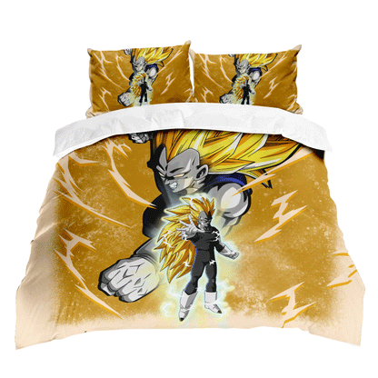 Vegeta Super Saiyan 3 Bedding Set Decor Bedding Room