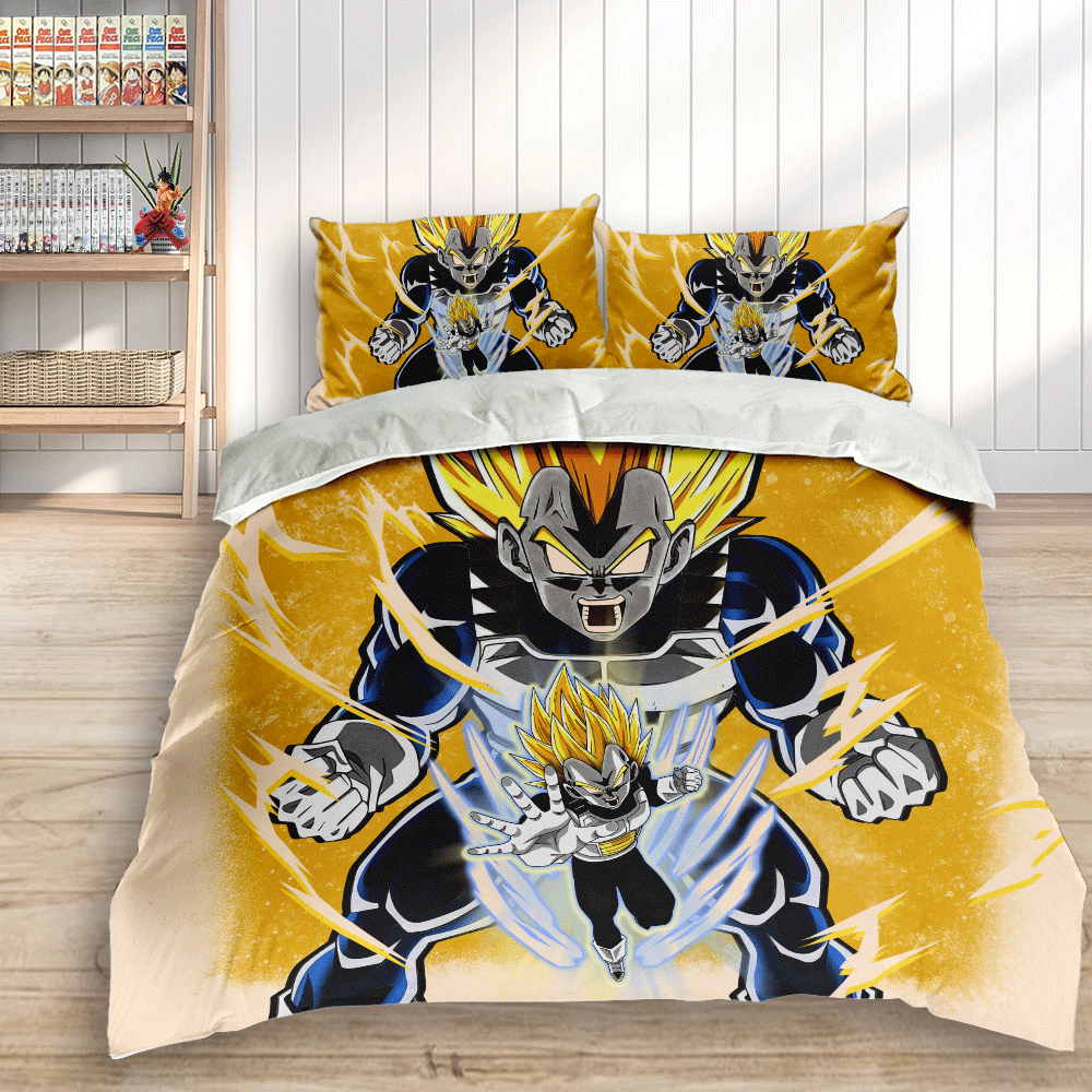 Vegeta Super Saiyan 2 Custom Bedding Set Decor Bedding Room