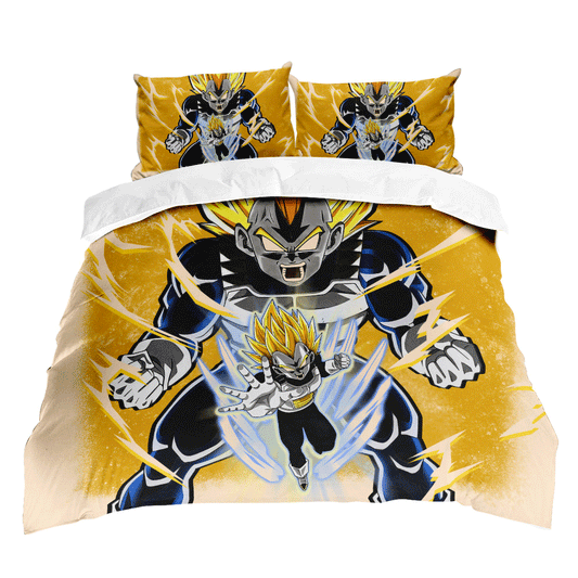 Vegeta Super Saiyan 2 Custom Bedding Set Decor Bedding Room